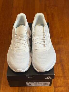 adidas Men's Runfalcon 5 Cloud White Running Shoes IH7757 NWT New Sz 8 Men